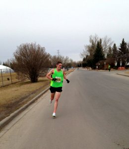 At the turn around - St. Pat's 5k