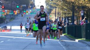 At the 1K mark - Sun Run